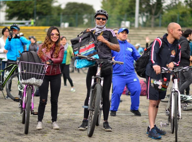 A la jornada se sumaron ciclistas de todas las edades apoyando la participación de Bogotá en The Challenge - Foto: Jhonatan Ramos/Secretaría de Movilidad.