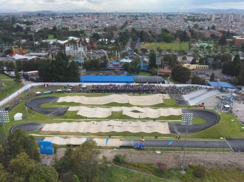 Vista panorámica del circuito de BMX El Salitre - Foto: I.D.R.D.