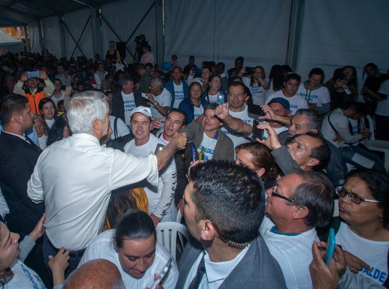 El anuncio de la legalización del barrio Unir II fue una fiesta de la comunidad - Foto: Alcaldía de Bogotá.