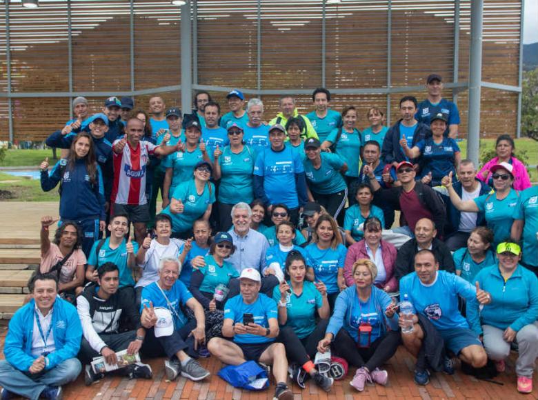 Equipo de trabajo en inauguración del Parque Tercer Milenio - Foto: Alcaldía de Bogotá/Andrés Sandoval.