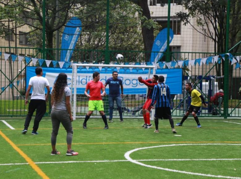 Cancha sintética parque El Japón. - Foto: IDRD.