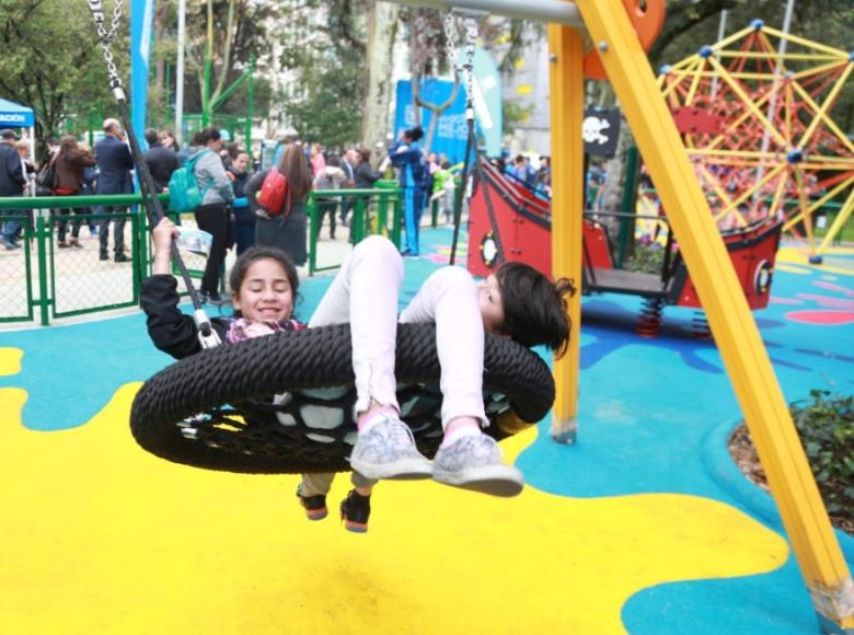 Niños jugando en el Parque El Japón. - Foto: IDRD.