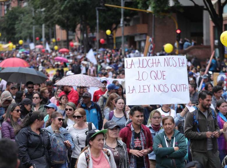 Marchas del 21 de febrero de 2020 en Bogotá