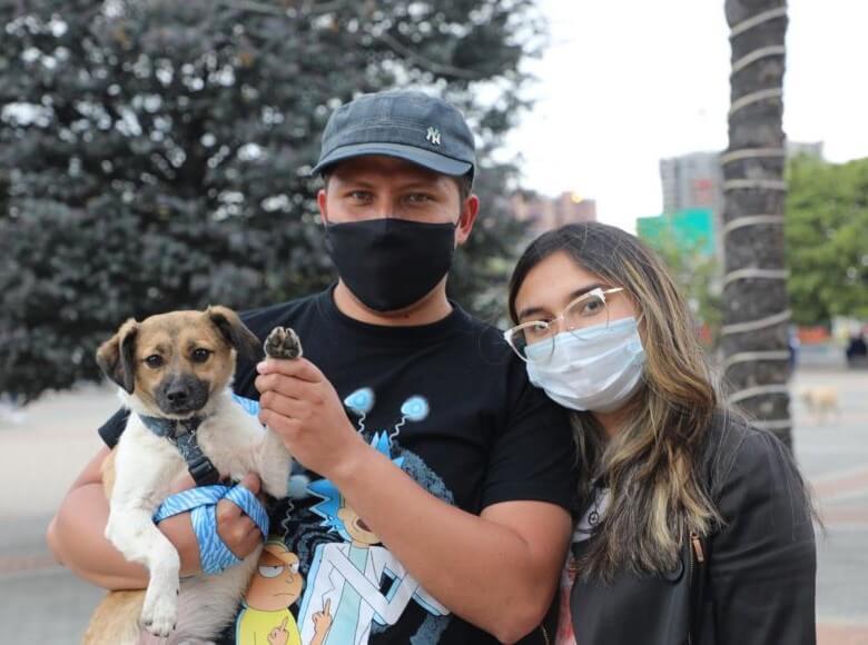 Sebas es uno de los caninos que fue rescatado de las calles bogotanas por el IDPYBA y ahora encontró este dulce hogar.