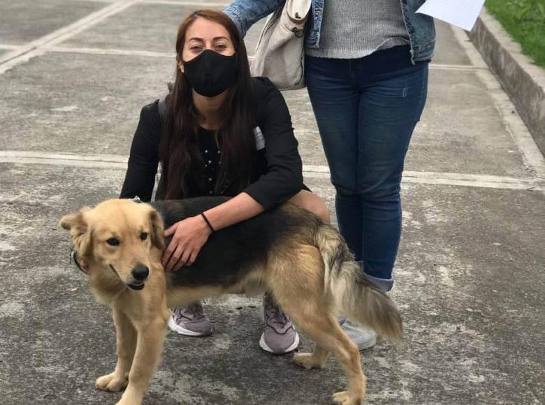 Antonio no podría estar en mejores manos. Su familia lo lleva a su nuevo hogar.