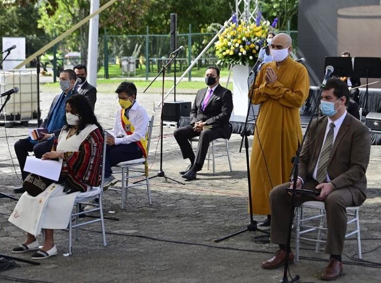 Se conmemoraron los 482 años de nuestra amada Bogotá en agosto de 2020 y se llevó a cabo una ceremonia ecuménica en el Parque Simón Bolívar.