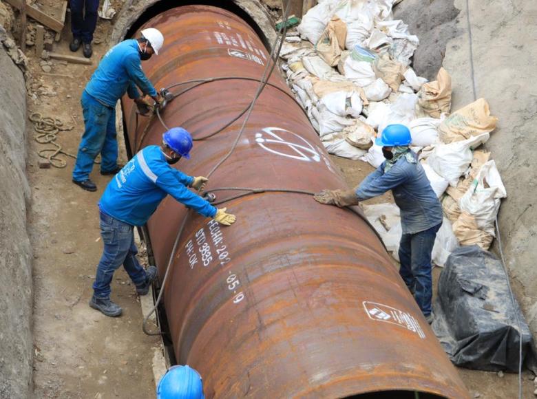 Tramo sur de la línea Tibitoc-Casablanca garantizará el acceso a agua potable a Bosa, Kennedy y Ciudad Bolívar. Foto: Alcaldía