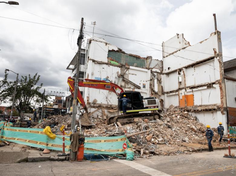 Esta foto corresponde a una de las propiedades intervenidas en la localidad de Chapinero, a la altura de la calle 45.