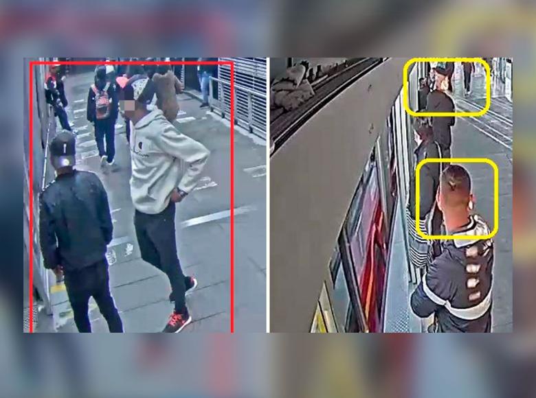 Con estas imágenes de cámaras de seguridad se logró la captura de 'Los Mano Larga' y 'Los Campaneros', por hurtos en TransMilenio.