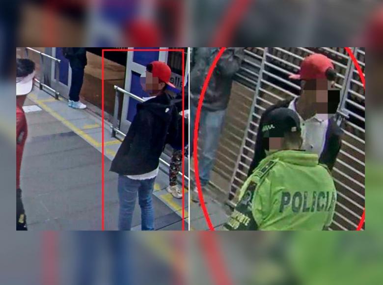 Con estas imágenes la Policía de TransMilenio capturó a 'gorras' por delitos de hurto y abuso.