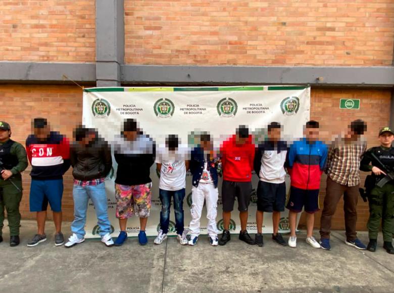 9 personas conformaban a 'Los Gadiel', banda delincuencial que fue desarticulada por cometer hurtos extorsivos en la Zona T.