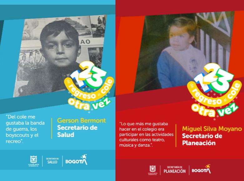 Los Secretarios de Salud y de Planeación recuerdan que en sus colegios les gustaba participar en actividades y grupos culturales.