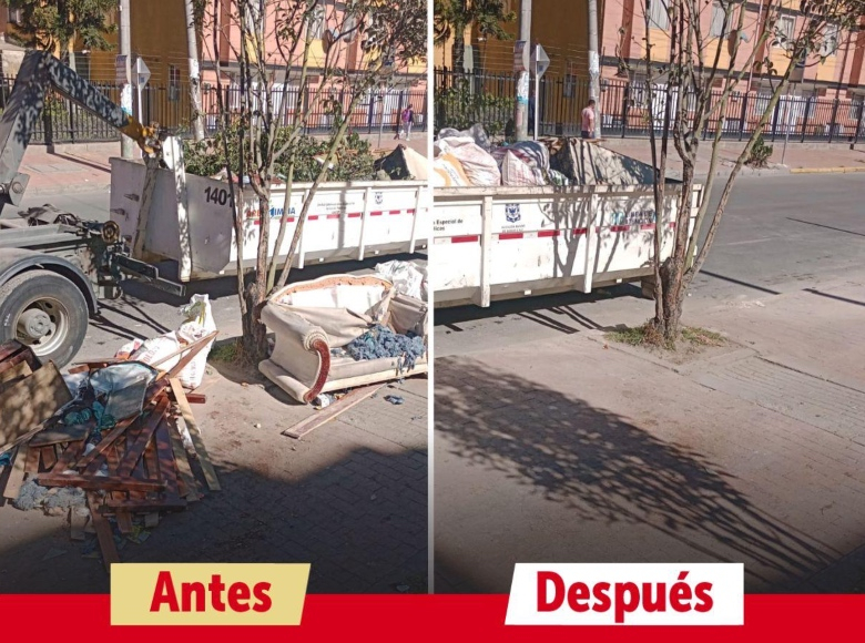 ¿Necesitas desechar escombros, muebles y madera? No los tires a la calle, llama a la línea 110 para disponerlos de la manera adecuada.