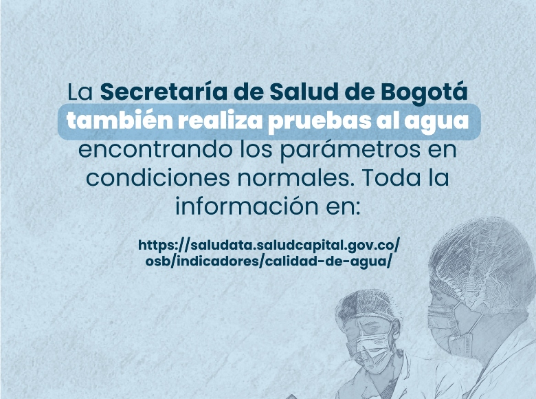 Diariamente equipos de salud pública de la Secretaría de Salud realizan toma de muestra y análisis de la calidad del agua en varios puntos de muestreo y puntos de red de agua tratada de la ciudad.