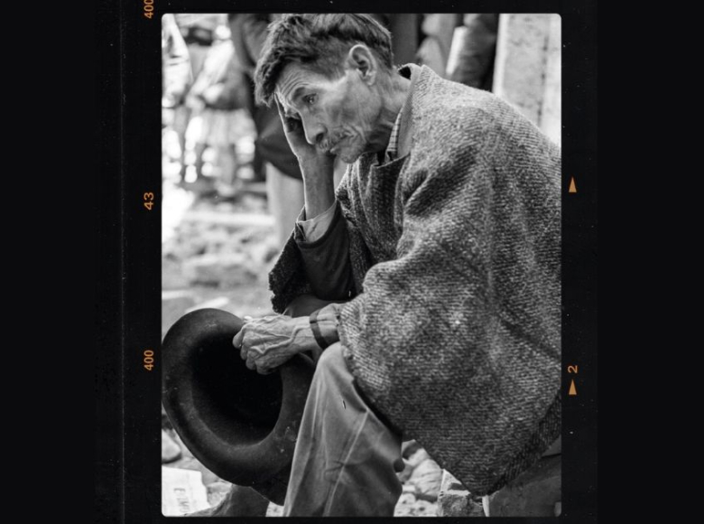 Fotografía de Daniel Rodríguez. 'Campesino'. S. XX Colección Museo de Bogotá. 