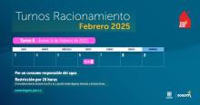 Racionamiento de agua en Bogotá y La Calera jueves 6 de febrero 2025 