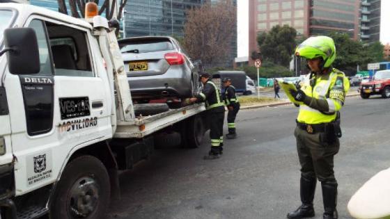 Inmovilización de vehículo - Foto: Secretaría de Movilidad