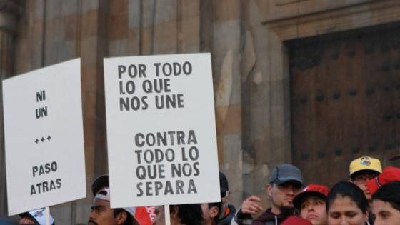 En Bogotá Se Marcha Por el respeto a la vida