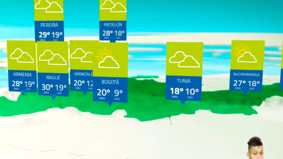 Fotograma de la animación del pronóstico