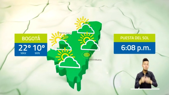 captura de pantalla pronóstico del ideam