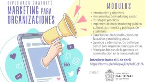 Inscripciones abiertas para diplomado en Marketing para Organizaciones