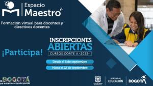 Inscripción para cursos virtuales para docentes en Espacio Maestro