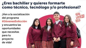 6 de octubre: Socialización virtual para bachilleres de Bogotá 