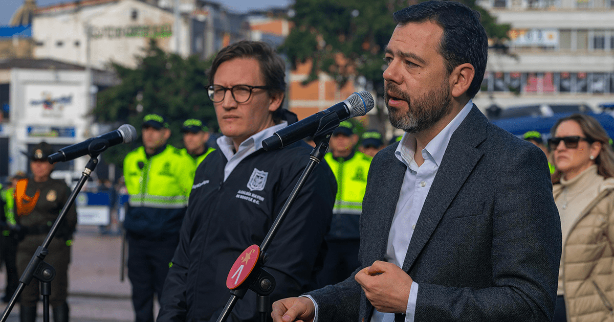 Seguridad en el centro de la ciudad y San Victorino para navidad