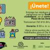 La EcoReciclatón ciudadana se llevará a cabo de 8:00 a. m. a 4:00 p. m. en el Centro Comercial Plaza de las Américas. Pieza: Secretaría Ambiente.