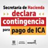 Declaran contingencia para pago del cuarto bimestre de ICA