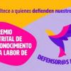 Distrito premiará a quienes trabajan por los Derechos Humanos y la Paz