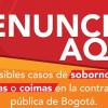 Canal para denunciar actos de corrupción en contratación en Bogotá 