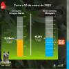 Niveles embalses por racionamiento de agua en Bogotá 10 de enero 2025