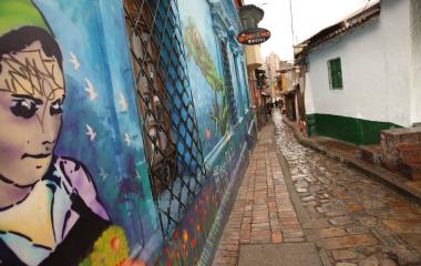 Chorro de Quevedo en el centro de Bogotá 