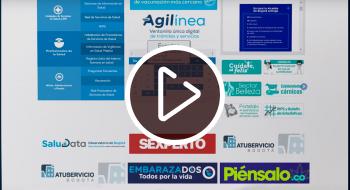 Así luce la nueva plataforma "Bogotá Salud Digital" donde el usuario encontrará todos los servicios disponibles - Foto: YouTube Secretaría Distrital de Salud.