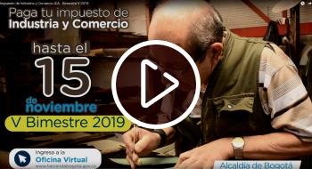 Pago Impuesto de Industria y Comercio por internet. - Foto: YouTube Secretaría de Hacienda.