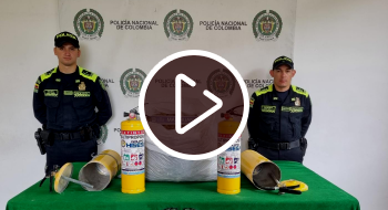 Seguridad en Bogotá: Policía frustró envío de droga en 4 extintores