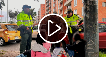 Contra la mendicidad en Bogotá: Policía restableció derechos de 93 menores