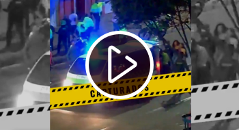 Video: Por cámaras capturadas 2 personas que golpearon joven en Bogotá