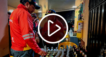  239 botellas de licor adulterado incautadas en megatoma en Ciudad Bolívar 