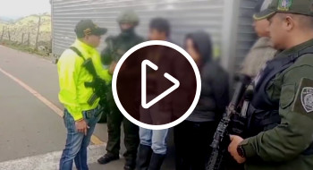 Video: Extorsionistas capturados en Bogotá, pedían dinero con fotos de armas