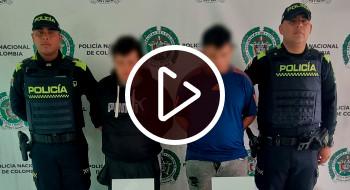 Video: Seguridad en Bogotá 2 capturados con 2.000 dosis de drogas y un arma