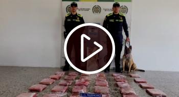 Video: 34 kilos de marihuana en dispensadora de aire en El Dorado de Bogotá 