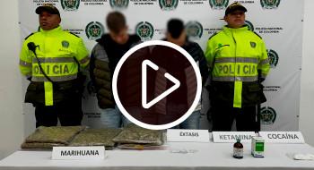 Video: Seguridad en Bogotá dos capturados con más de 5.000 dosis de marihuana