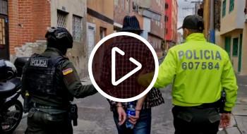 Video: Seguridad en Bogotá cayó alias Gafas y 2.000 dosis de drogas incautadas