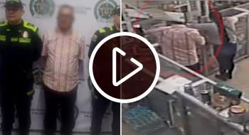 Video: Policía capturó a alias ‘El Abuelo’ por hurtar 500 mil pesos en Bogotá 