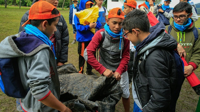 Nuevo campamento de estudiantes en el Embalse Tominé - Foto: Comunicaciones Alcaldía Bogtoá / Diego Bauman