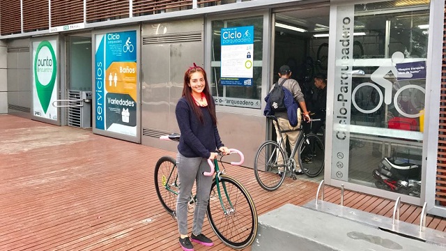 Cicloparqueadero de Las Aguas nuevamente en funcionamiento - Foto: Prensa IPES