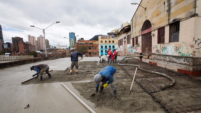 Obras en la Plaza La Concordia - Foto: Prensa IDPC