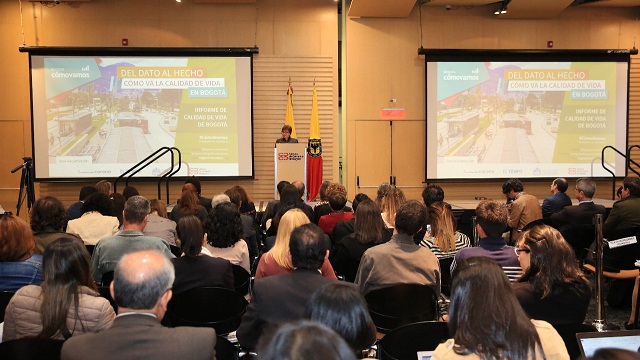 Presentación informe Bogotá Cómo Vamos - Foto: Comunicaciones Alcaldía Bogotá / Diego Bauman 